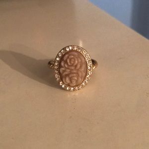Lia sophia vintage rose ring